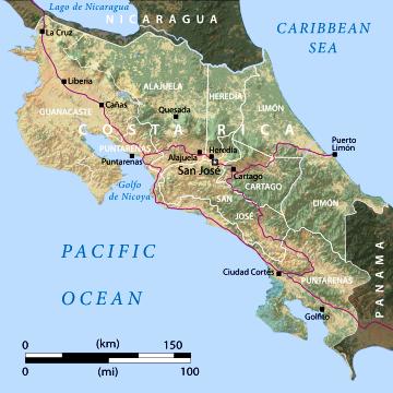 Map: Costa Rica